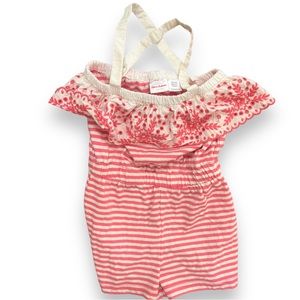 Hanna Andersson Organic Cotton Cold Shoulder Romper